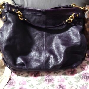 Deep purple coach bag